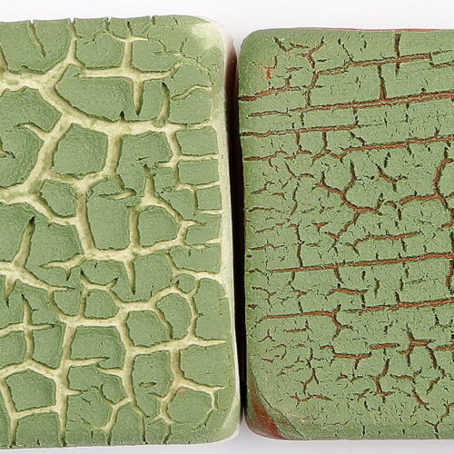 The Clay Lady's Alligator Green Textured Glaze