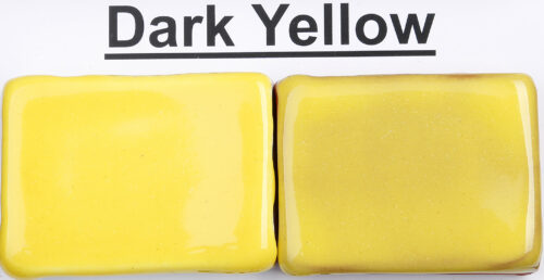 The Clay Lady's Dark Yellow Low-fire Glaze