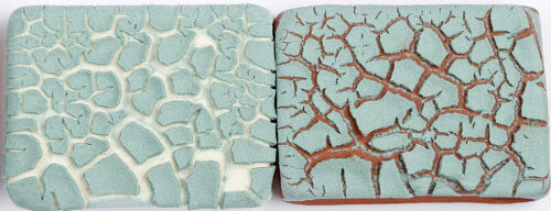 The Clay Lady's Turtle Skin Teal Textured Glaze