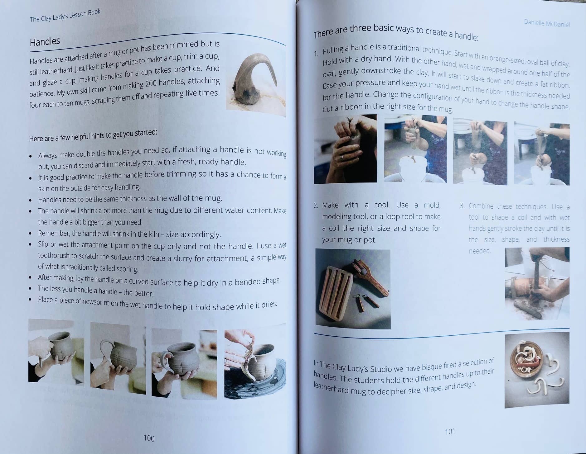 The Clay Lady's Lesson Book by Danielle McDaniel - Mid-South Ceramics