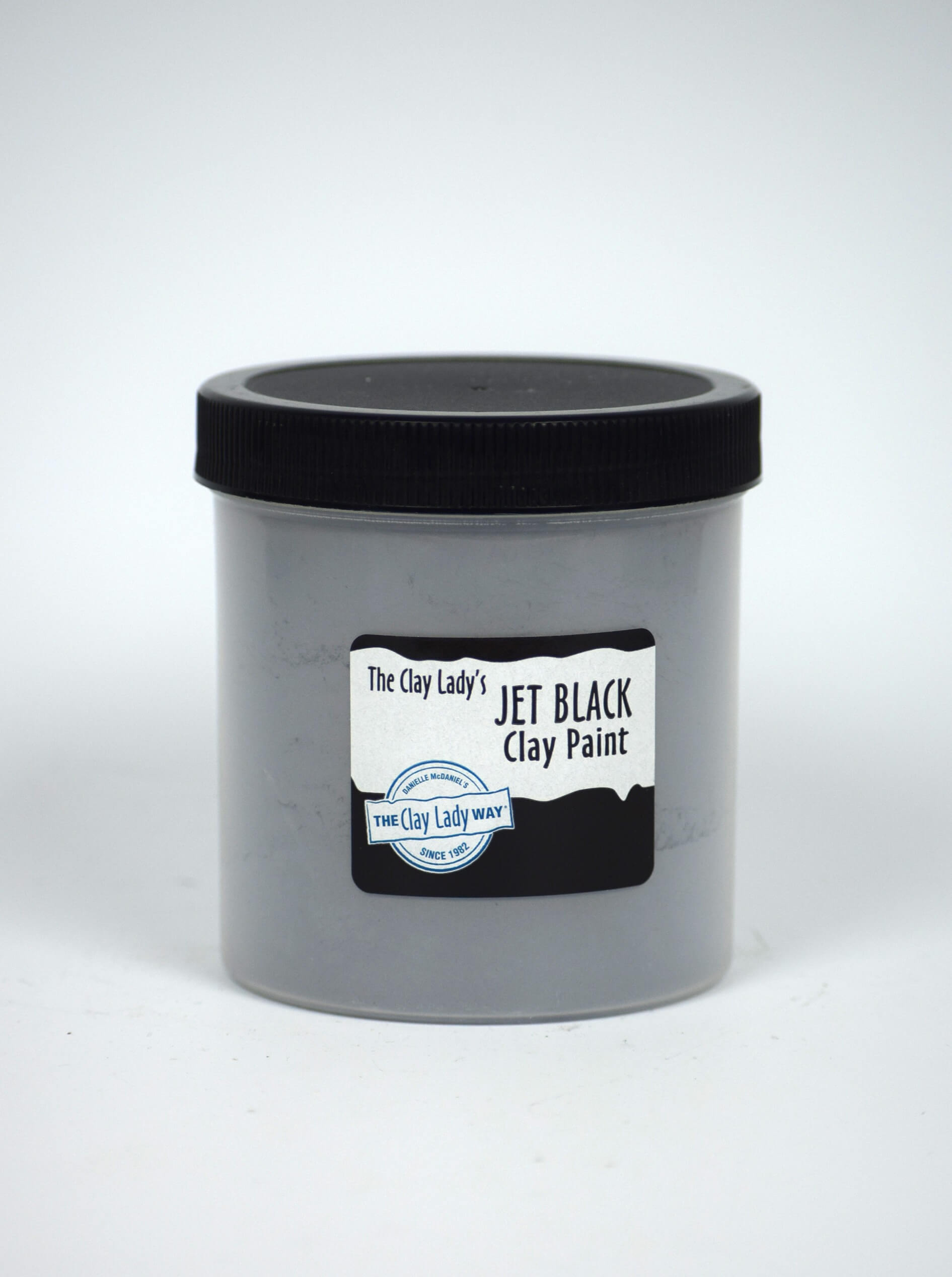 The Clay Lady's Jet Black Clay Paint - Mid-South Ceramics